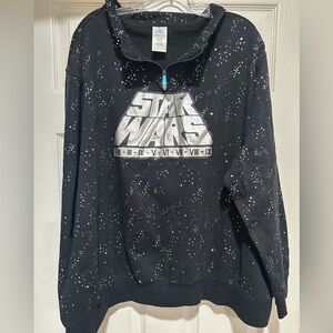 Disney parks Star Wars Saga I-IX Disney 1/4 Zip Pullover Sweatshirt Women's 2X